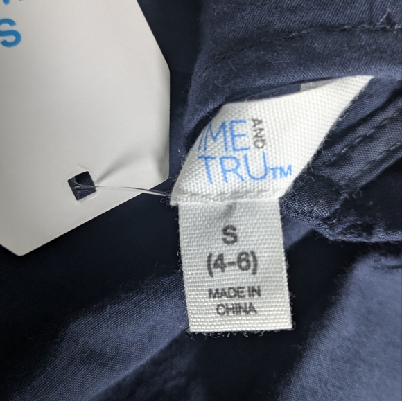 Time and Tru NEW Women's Eyelet Lace Midi Dress Blue Size S-M Cotton - Picture 10 of 13